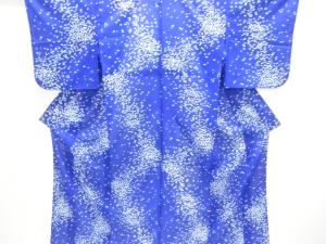 絽地紙散らし模様小紋着物